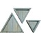Ekena Millwork Triangle, Closed Back, Vintage Farmhouse Shadow Box Shelves, Barnwood Decor Collection, PK3 DECR15SBTRCBBU - alternate 3